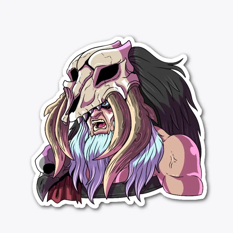 Beast Spirit Dark Wizard Sticker