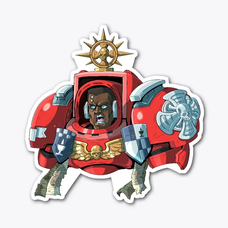 Blood Space Warrior Sticker