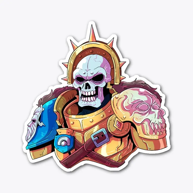 Skullhelm Lightning Warrior Sticker