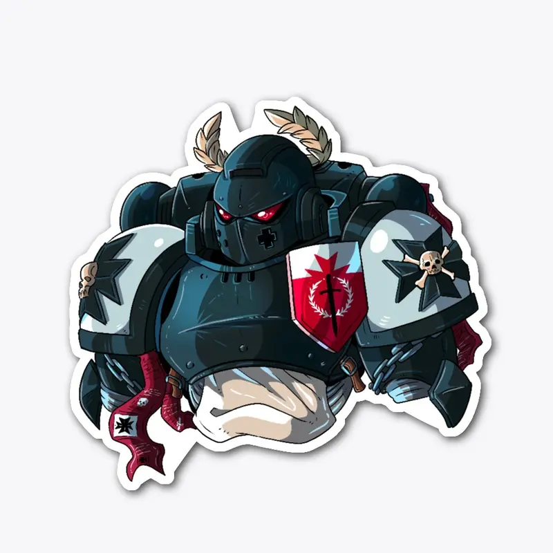 Paladin Space Warrior Sticker