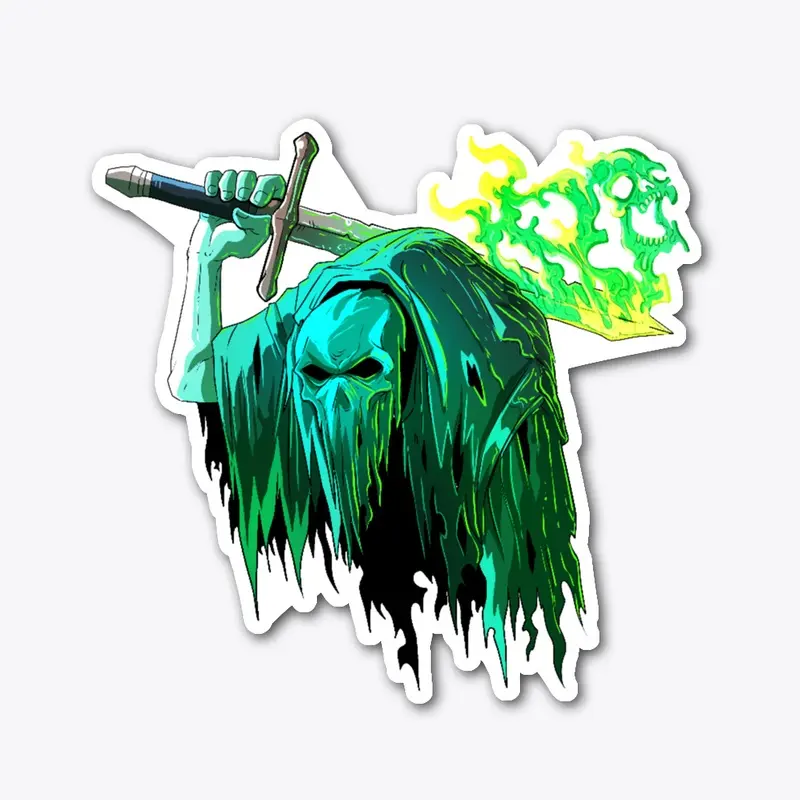 ghost Swordsman Sticker